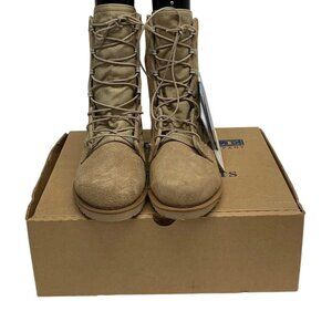 Belleville Beige Leather Steel-Toed Hot Weather Combat Boot Men's Size 7.5W NIB
